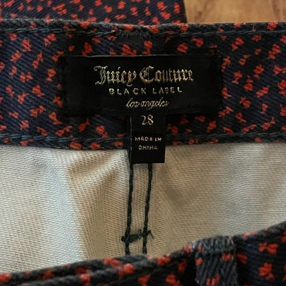 Juicy Couture Laurel Ditsy Printed Denim Shorts - Picture 10 of 13